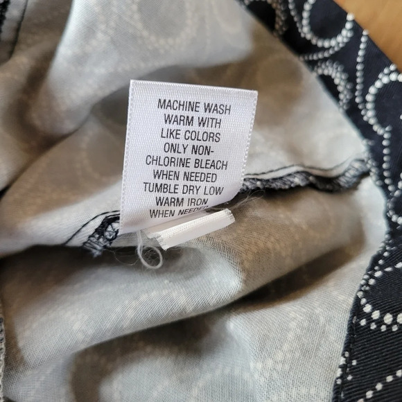 SONOMA Black w/white design Long Length Button Down Blazer - Picture 11 of 11